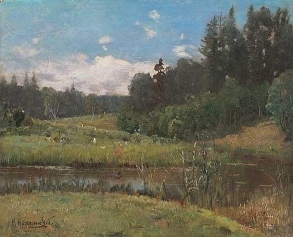 Image - Kostiantyn Kryzhytsky: Forest Lake.